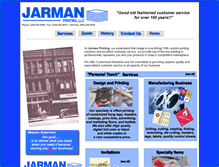 Tablet Screenshot of jarmanprinting.com